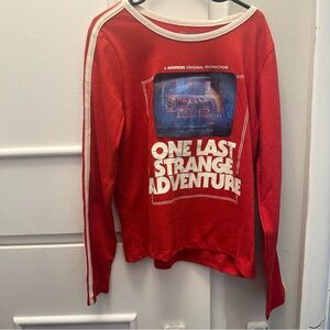 Netflix Stranger Things Long Sleeve“One Last Strange Adventure” gender neutral